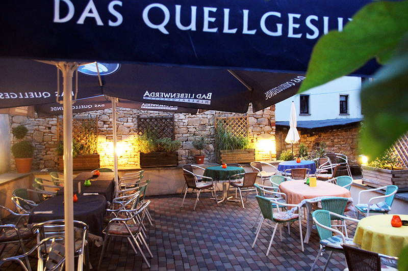 Aussenbereich Restaurant La Sosta Querfurt